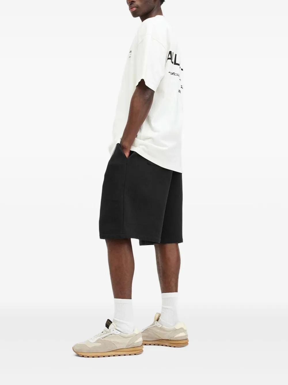 AllSaints Haydon shorts met trekkoord Zwart