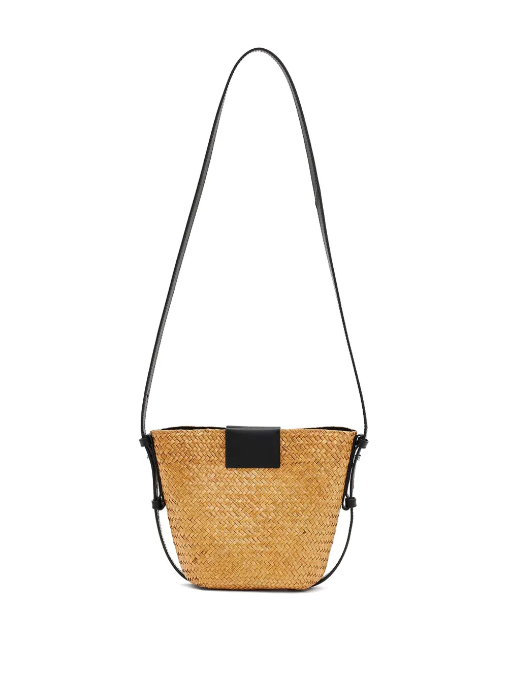 AllSaints Ebro Straw crossbody bag - Beige