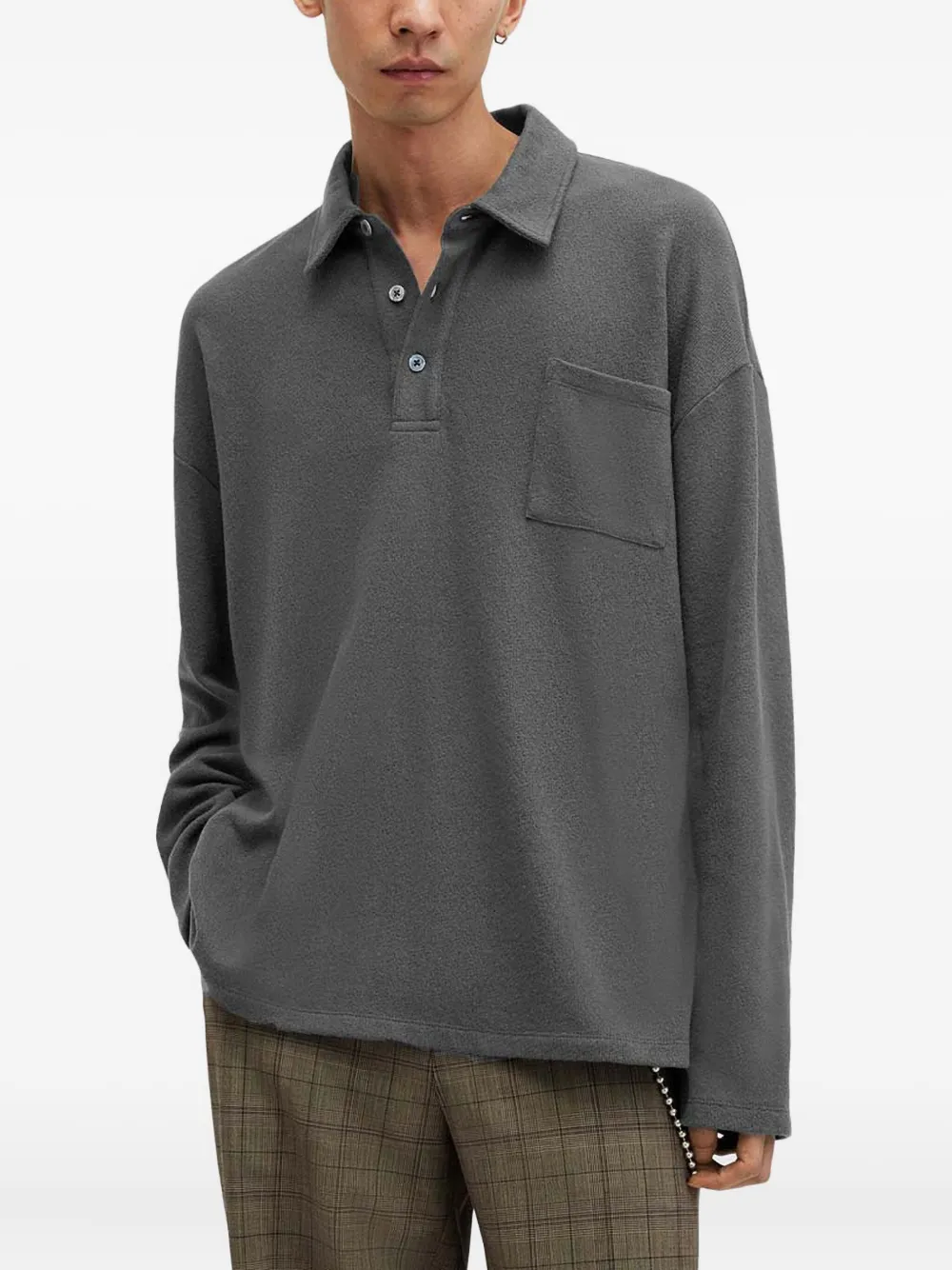 AllSaints Eris ロングスリーブ シャツ - グレー AllSaints Eris ロングスリーブ シャツ - グレー