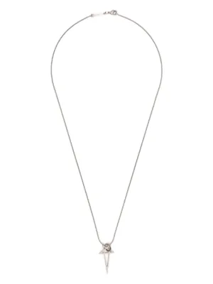 【Rick Owens】ドッグタグペンダントネックレス Rick Owens】シルバー Hollywood ドッグタグ ネックレス (RICK