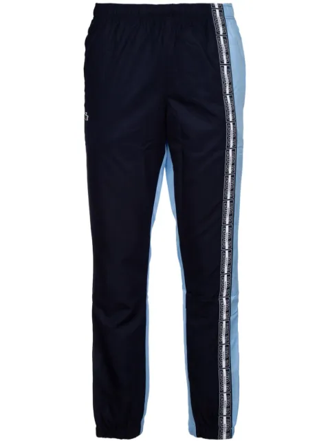 Lacoste logo-tape cotton track pants