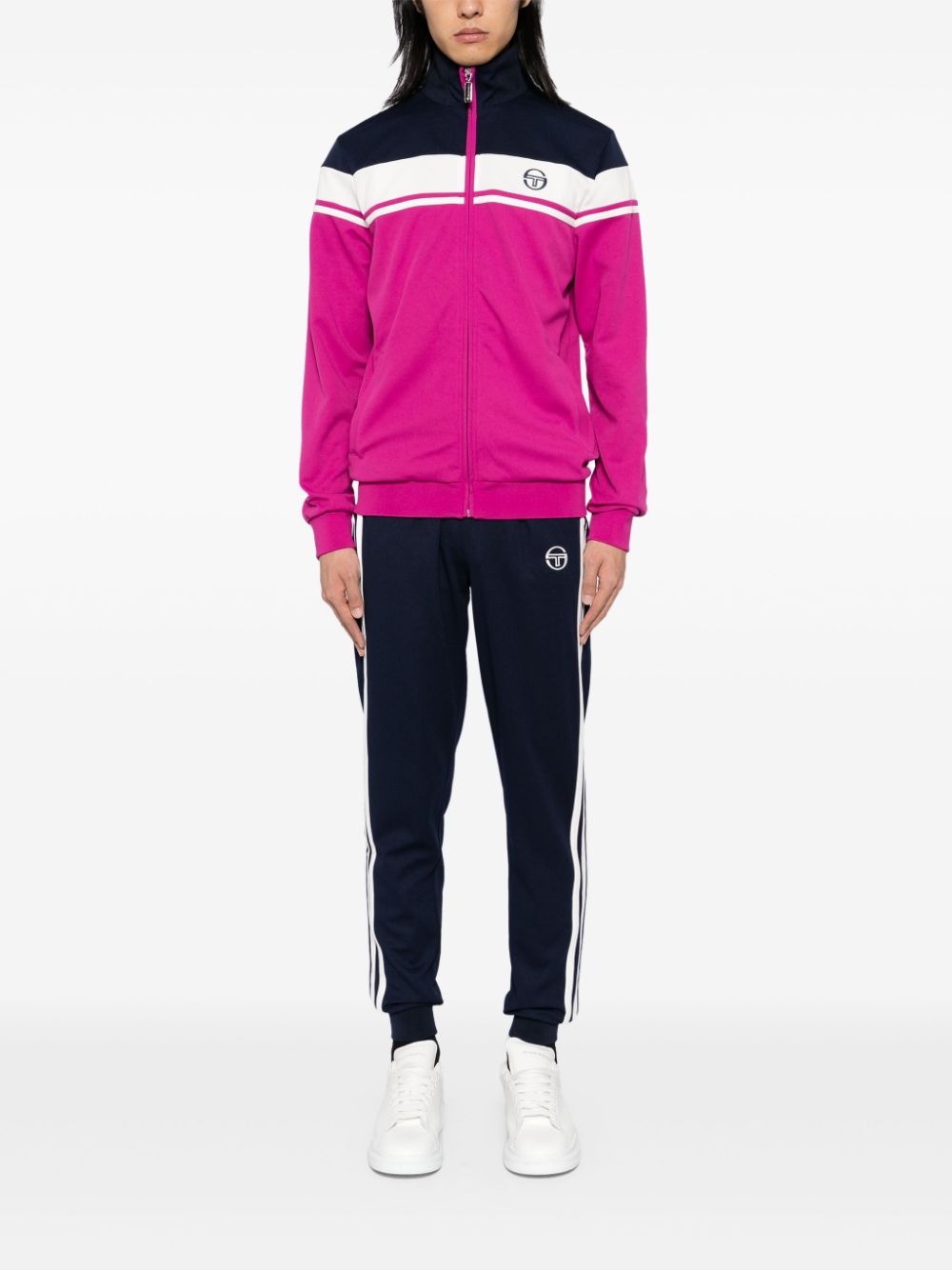 Shop Sergio Tacchini Damarino Track Jacket In Purple