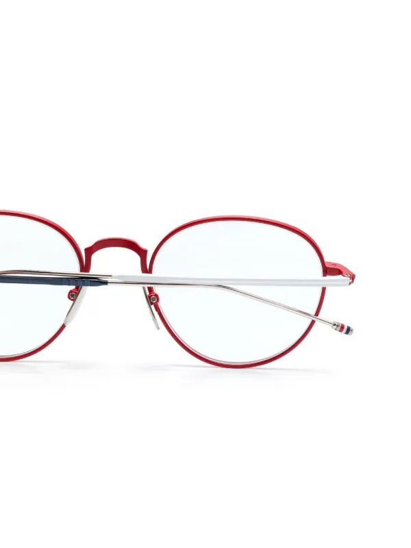 THOM BROWNE ラウントフレムメカネ 【関税込】 Thom Browne Eyewear ラウンド眼鏡フレーム | ホワイト