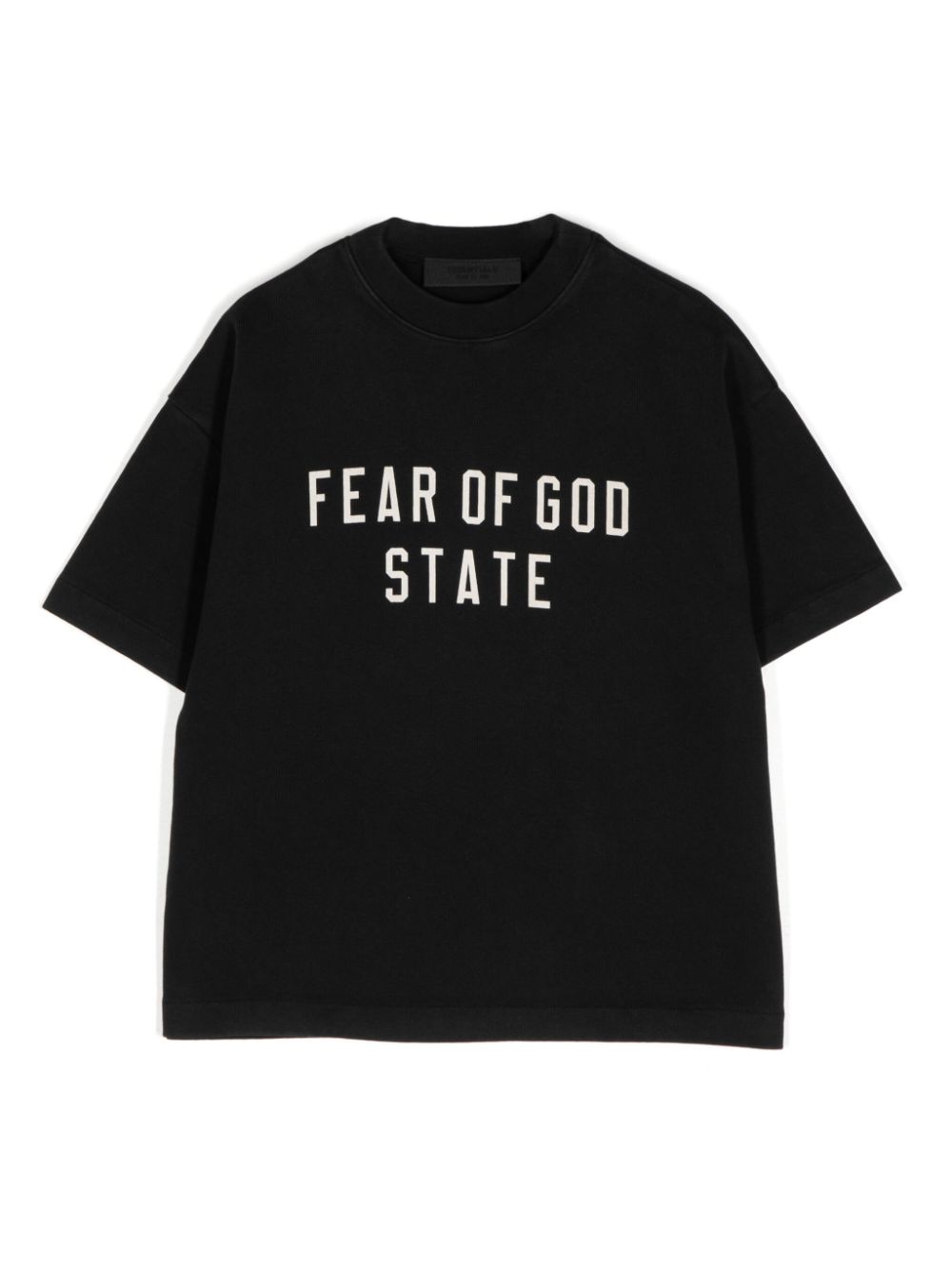 FEAR OF GOD ESSENTIALS KIDS logo-print T-shirt - Black