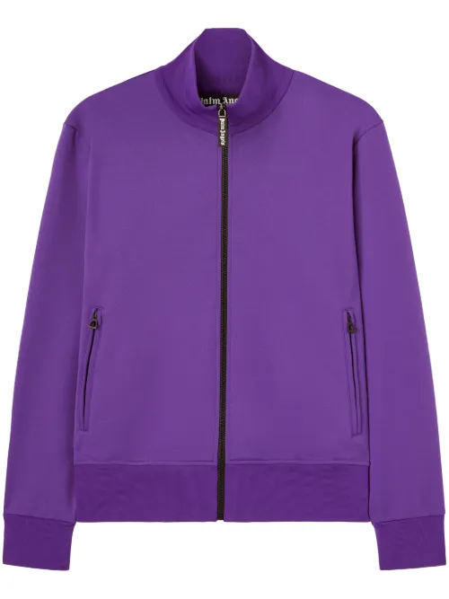 Veste de sport zippée à logo imprimé - Palm Angels - Modalova