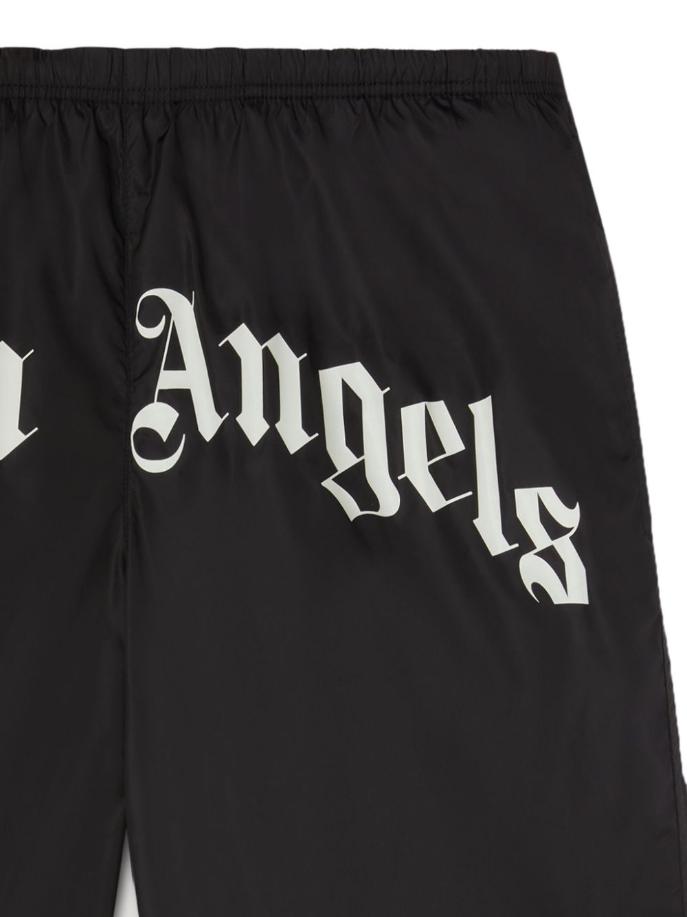 Palm Angels Zwembroek met gewelfd logo Zwart