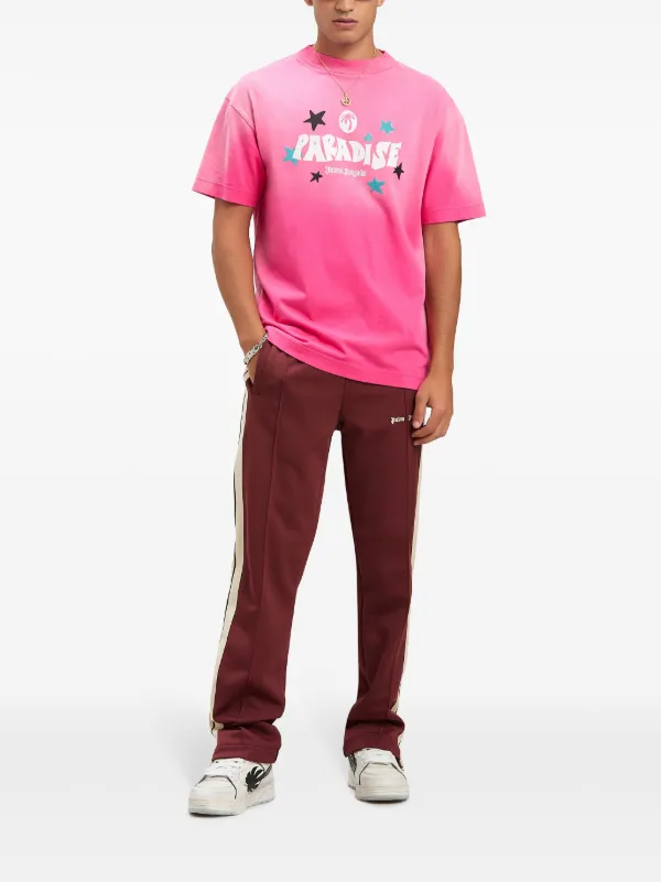 Palm Angels Paradise Palm T-shirt | Pink | FARFETCH