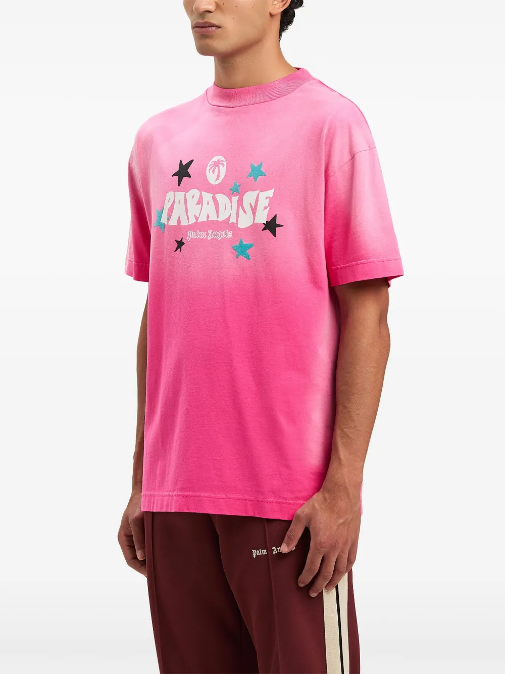Palm Angels Paradise Palm T-shirt Roze
