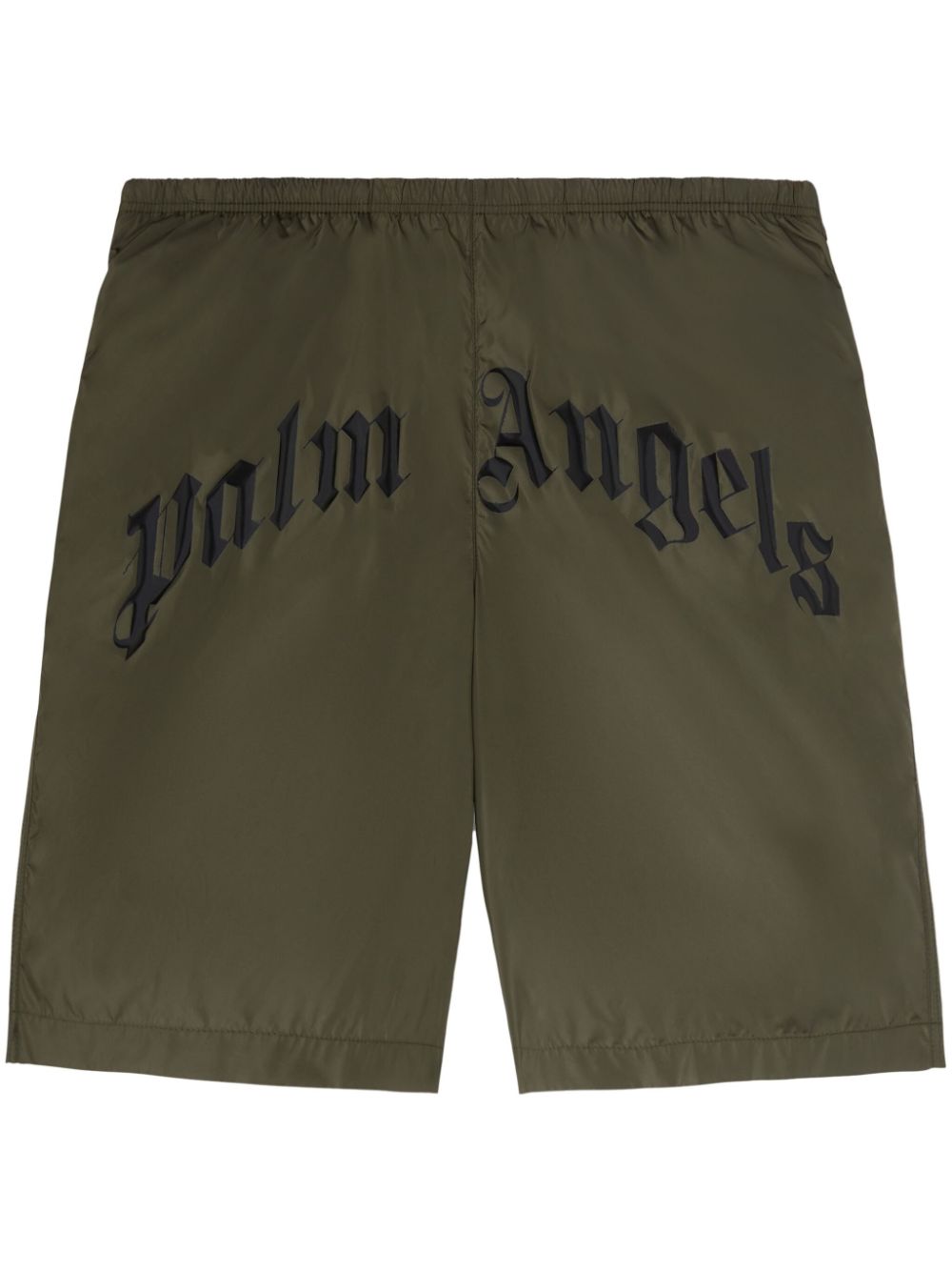 Palm Angels Zwembroek met gewelfd logo Groen