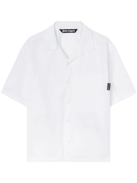 Palm Angels camisa con logo curvo
