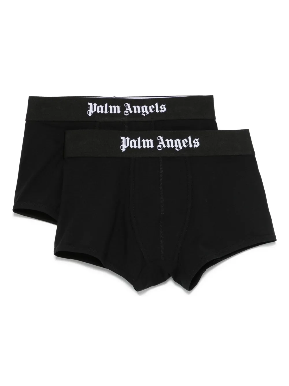 Palm Angels Twee boxershorts met logoband Zwart