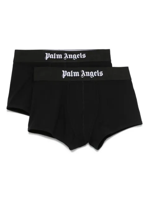 Palm Angels set de  dos bóxeres con logo en la pretina