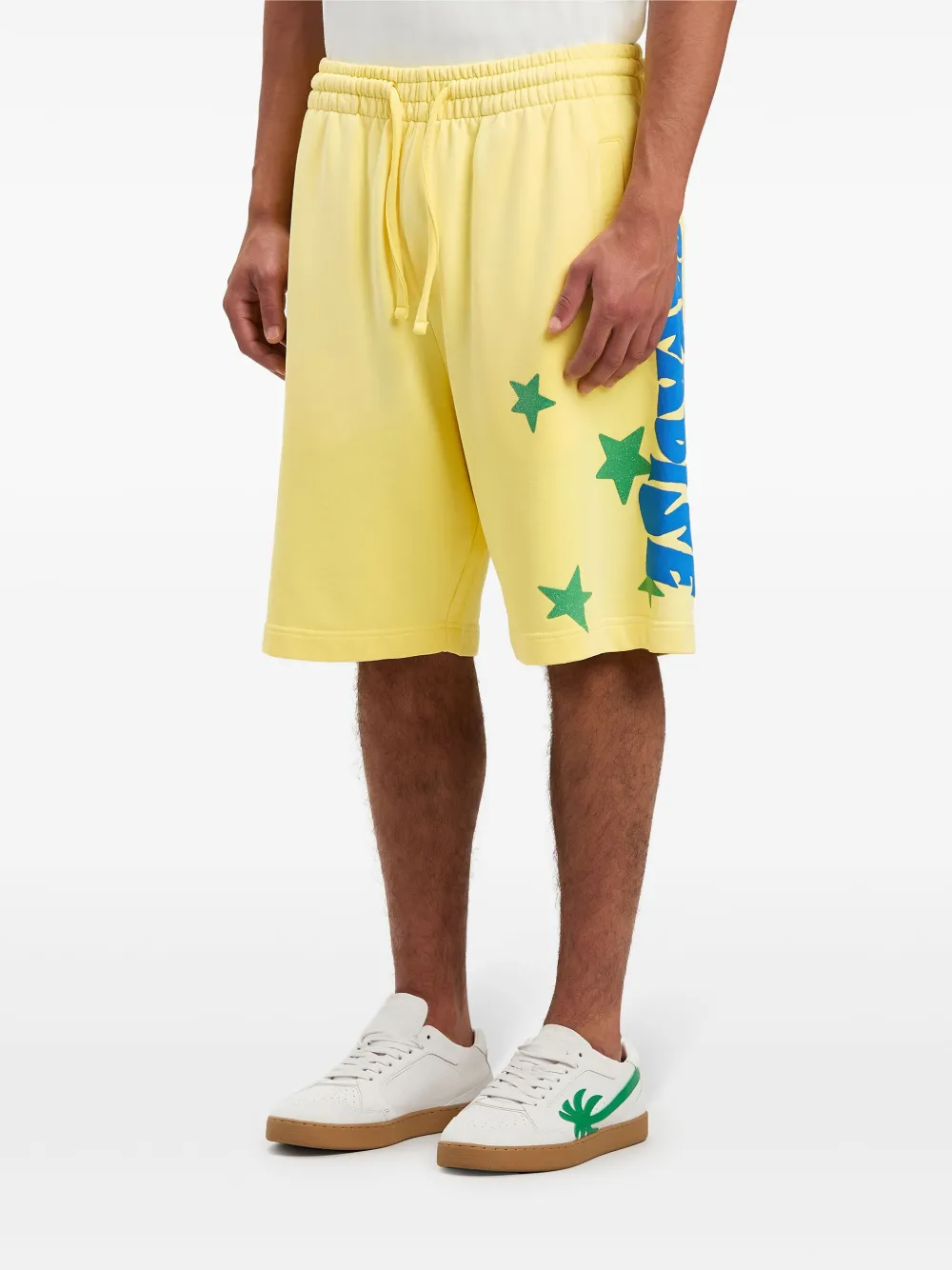 Palm Angels Parside trainingsshorts Geel