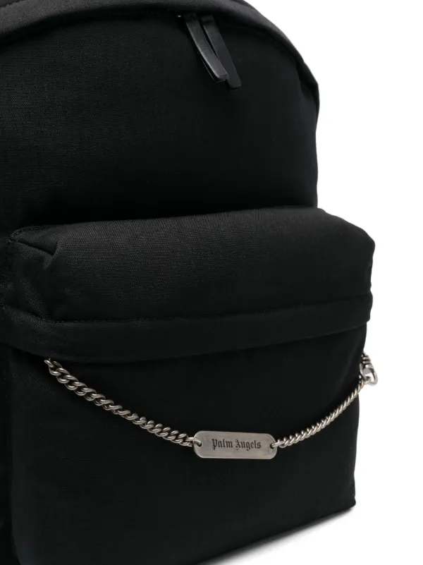 Palm Angels logo-chain Backpack | Black | FARFETCH ID