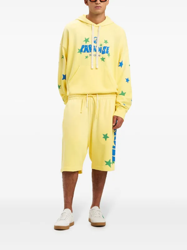 Paradise hoodie in YELLOW - BLUE for Men | Palm Angels®