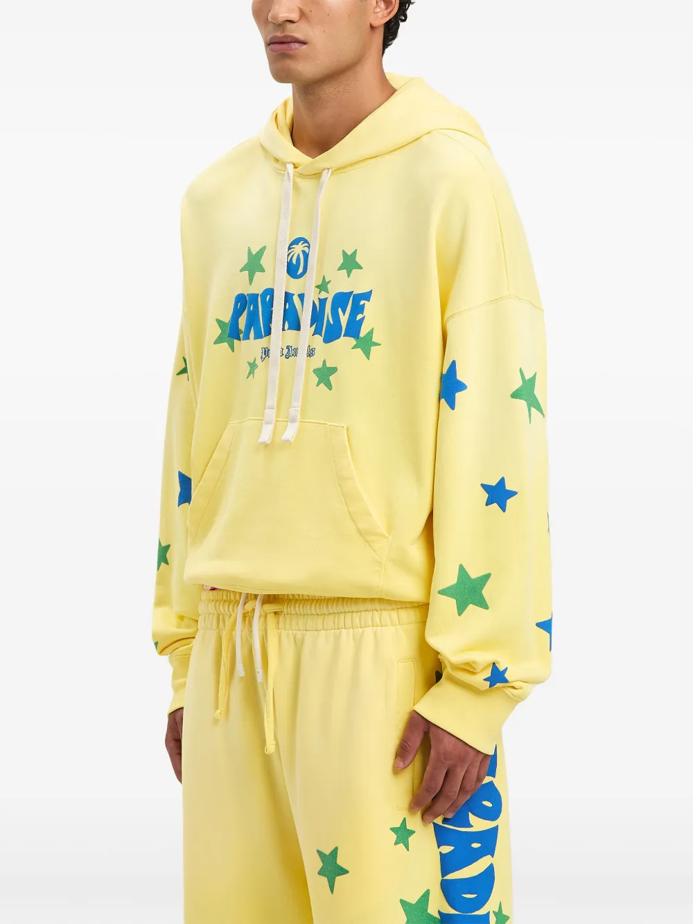 Palm Angels Paradise Palm hoodie Geel