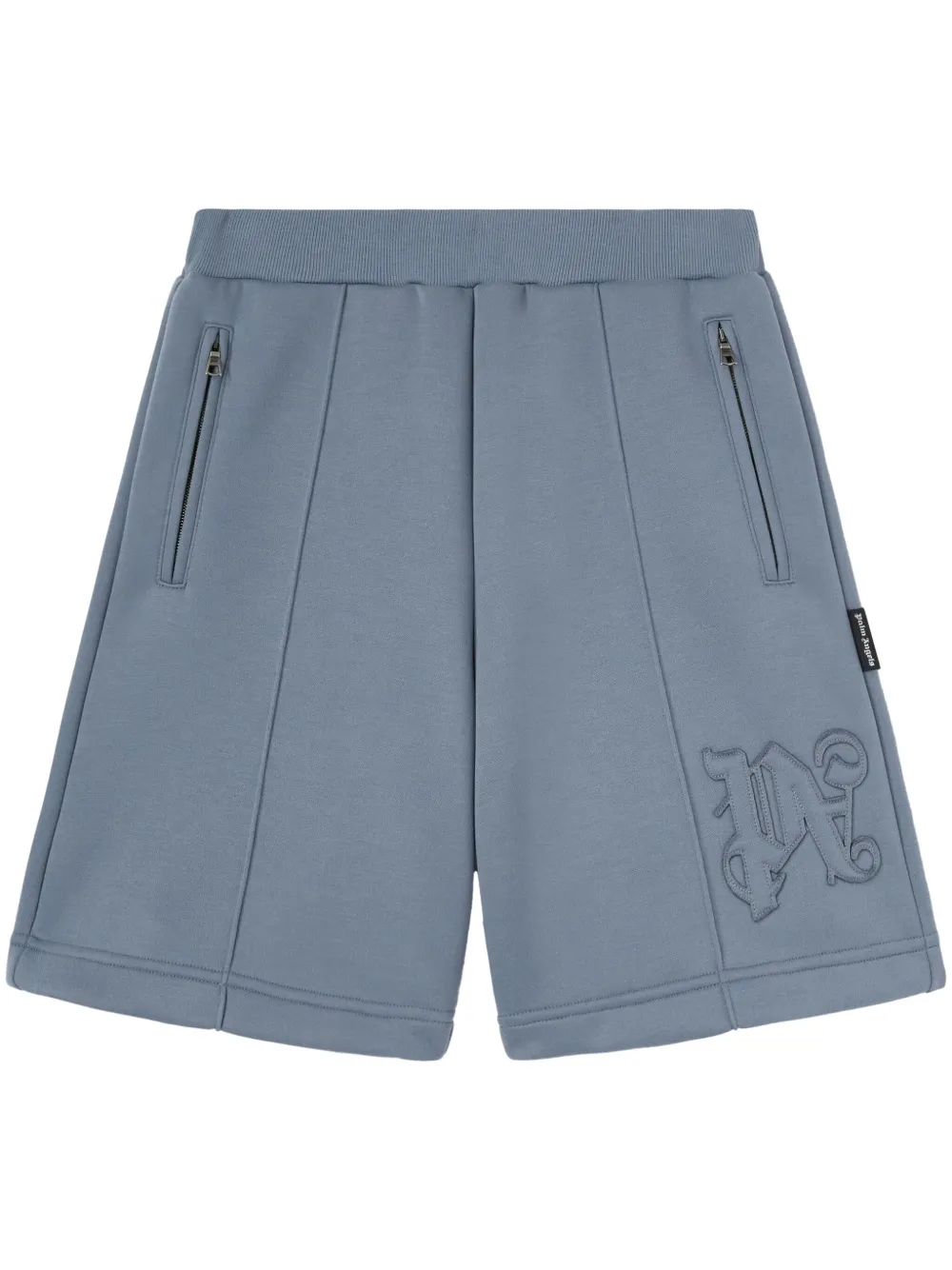 Palm Angels Shorts met monogram Grijs