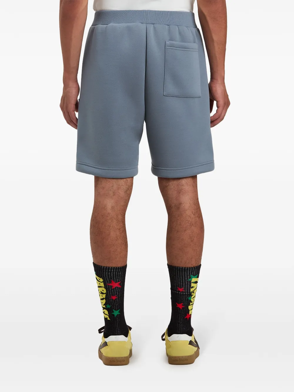 Palm Angels Shorts met monogram Grijs