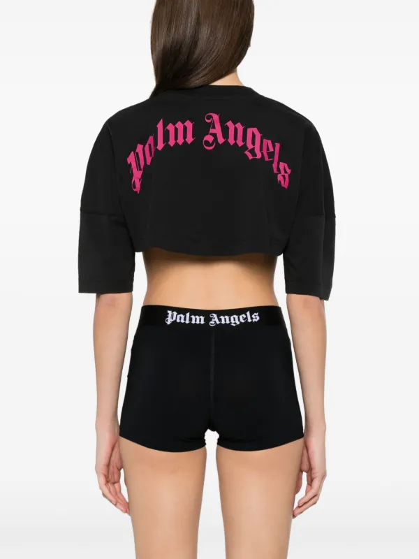 Palm Angels クロップド Tシャツ | ブラック | FARFETCH JP