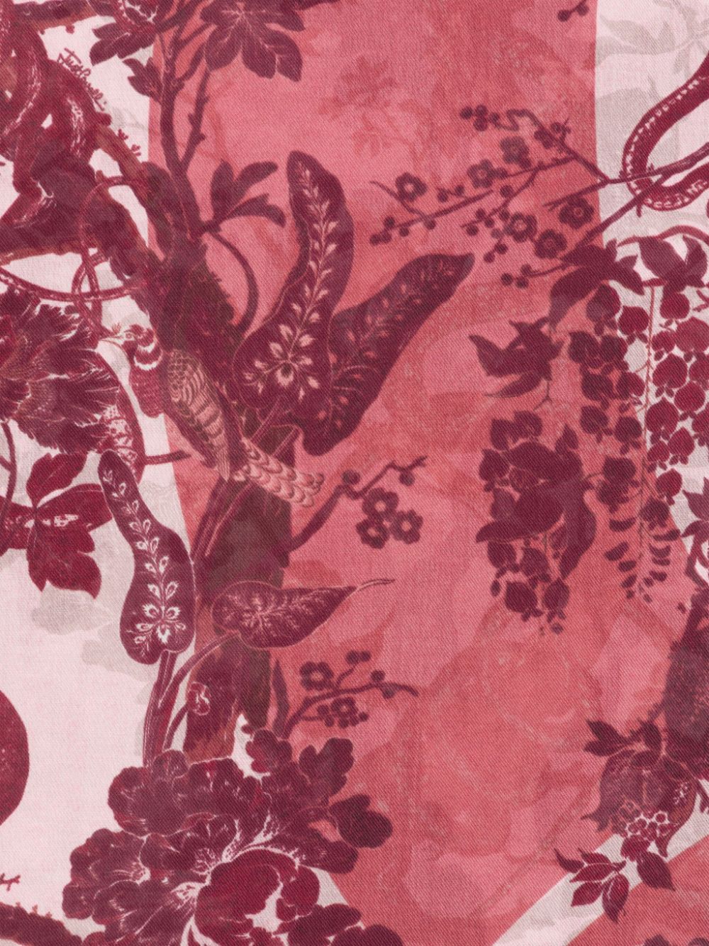 Just Cavalli seasonal-print scarf - Rood