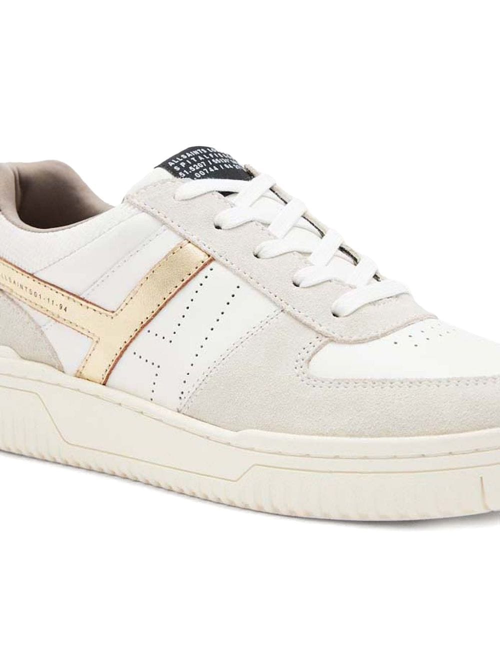 Shop Allsaints Vix Sneakers In Weiss