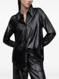 AllSaints Charli sequin-embellished shirt - Black