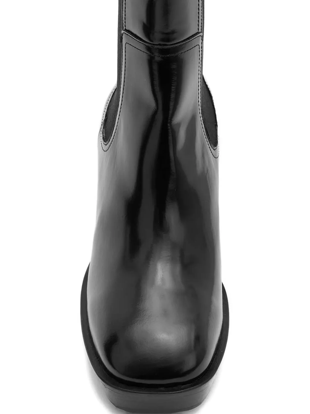 Allsaints Lottie Platform Block-heel Boots In Black