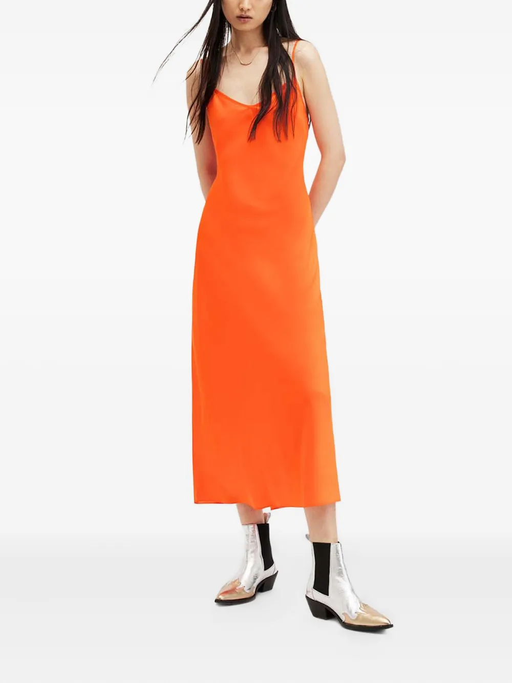 AllSaints Bryony スリップドレス - オレンジ AllSaints Bryony スリップドレス - オレンジ