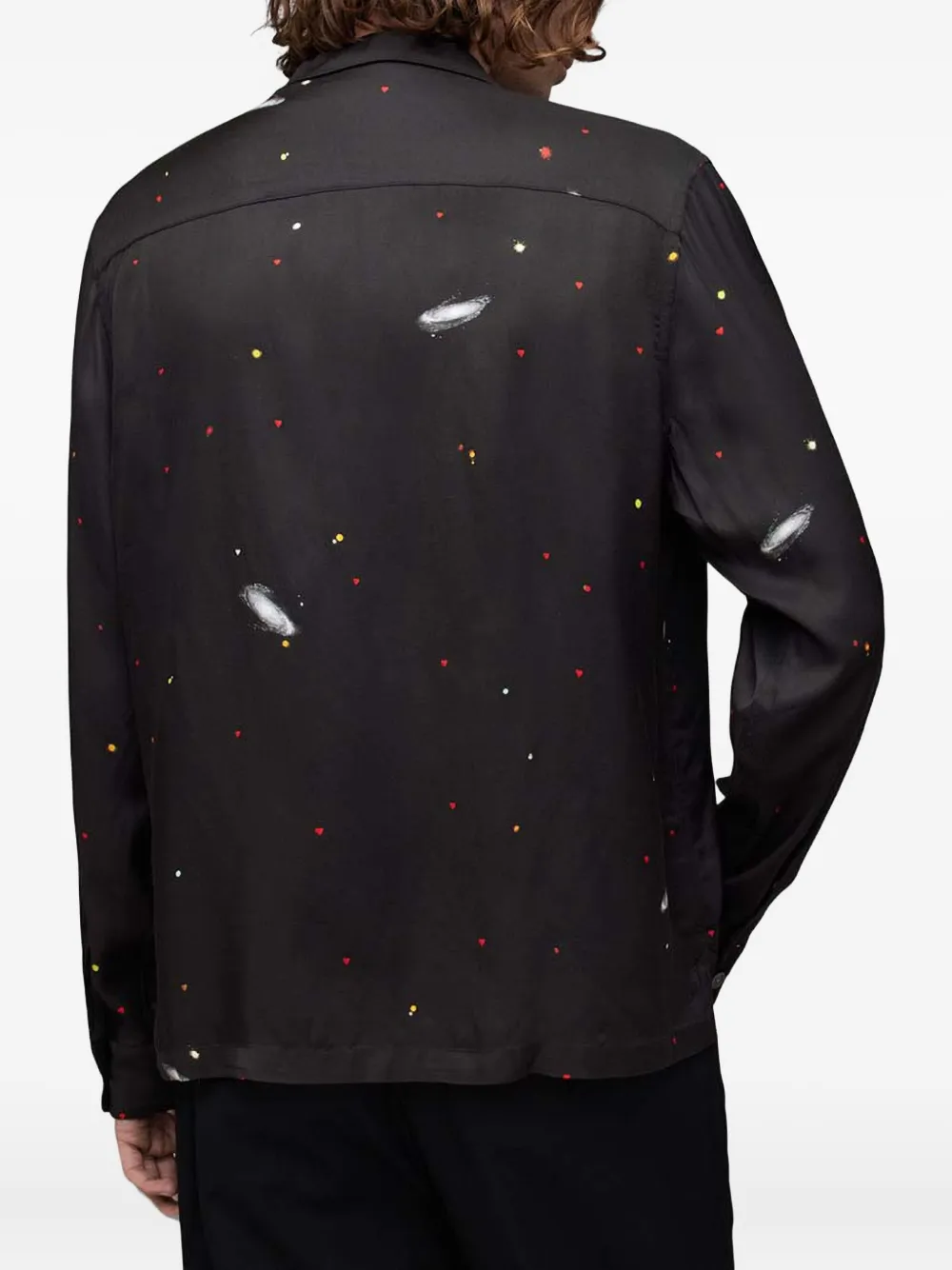 AllSaints Overhemd met print Zwart