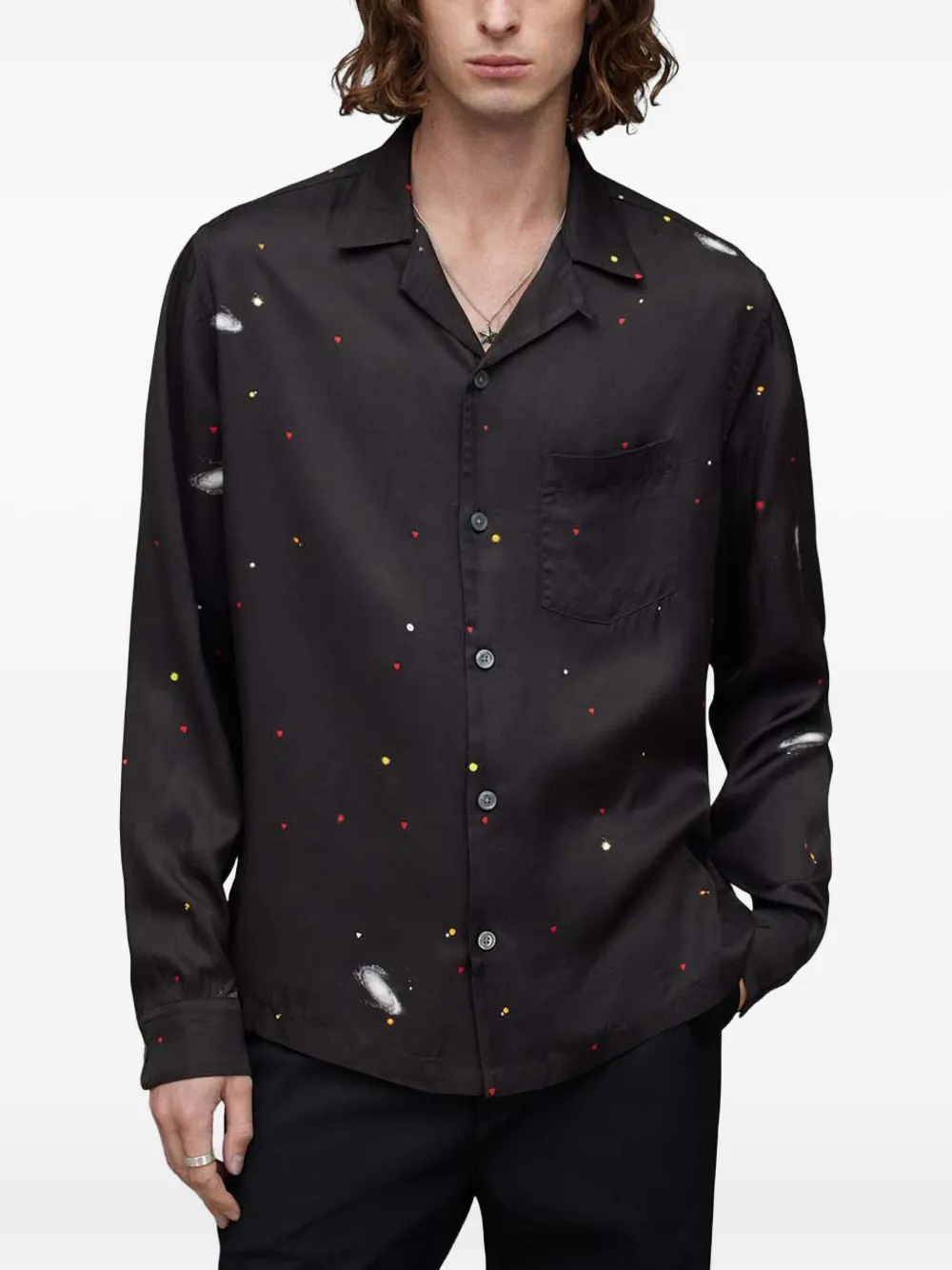 AllSaints Galaxy シャツ - ブラック AllSaints Galaxy シャツ - ブラック