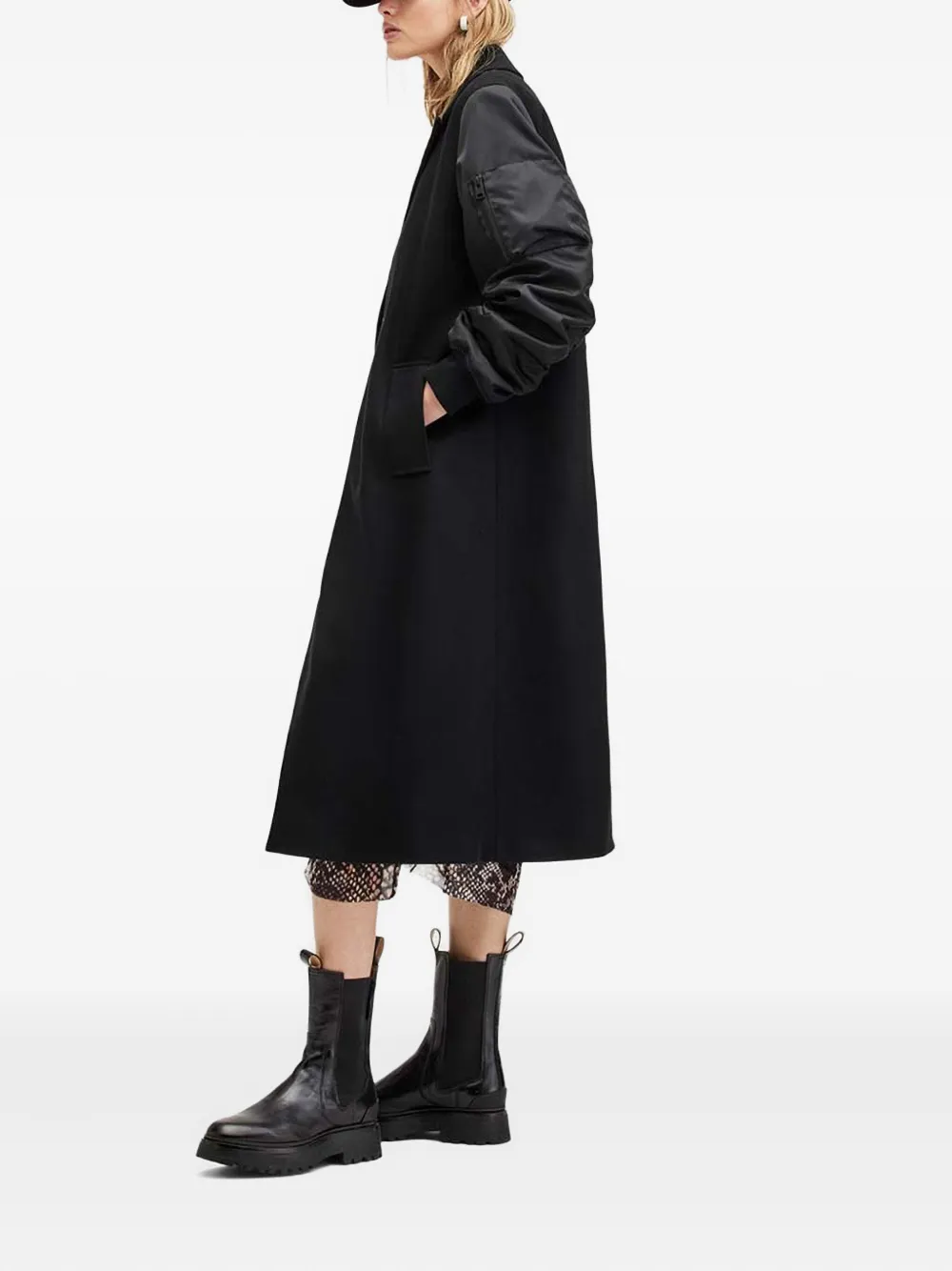 AllSaints double-breasted bomber-sleeve coat | Double Breasted & Peacoats | Image 2