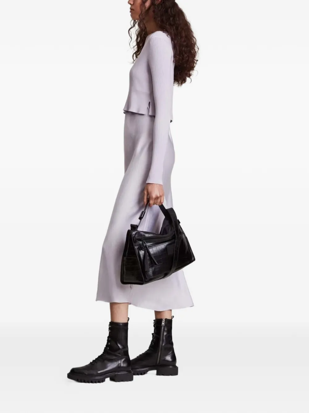  Allsaints V-neck Dress - Purple 