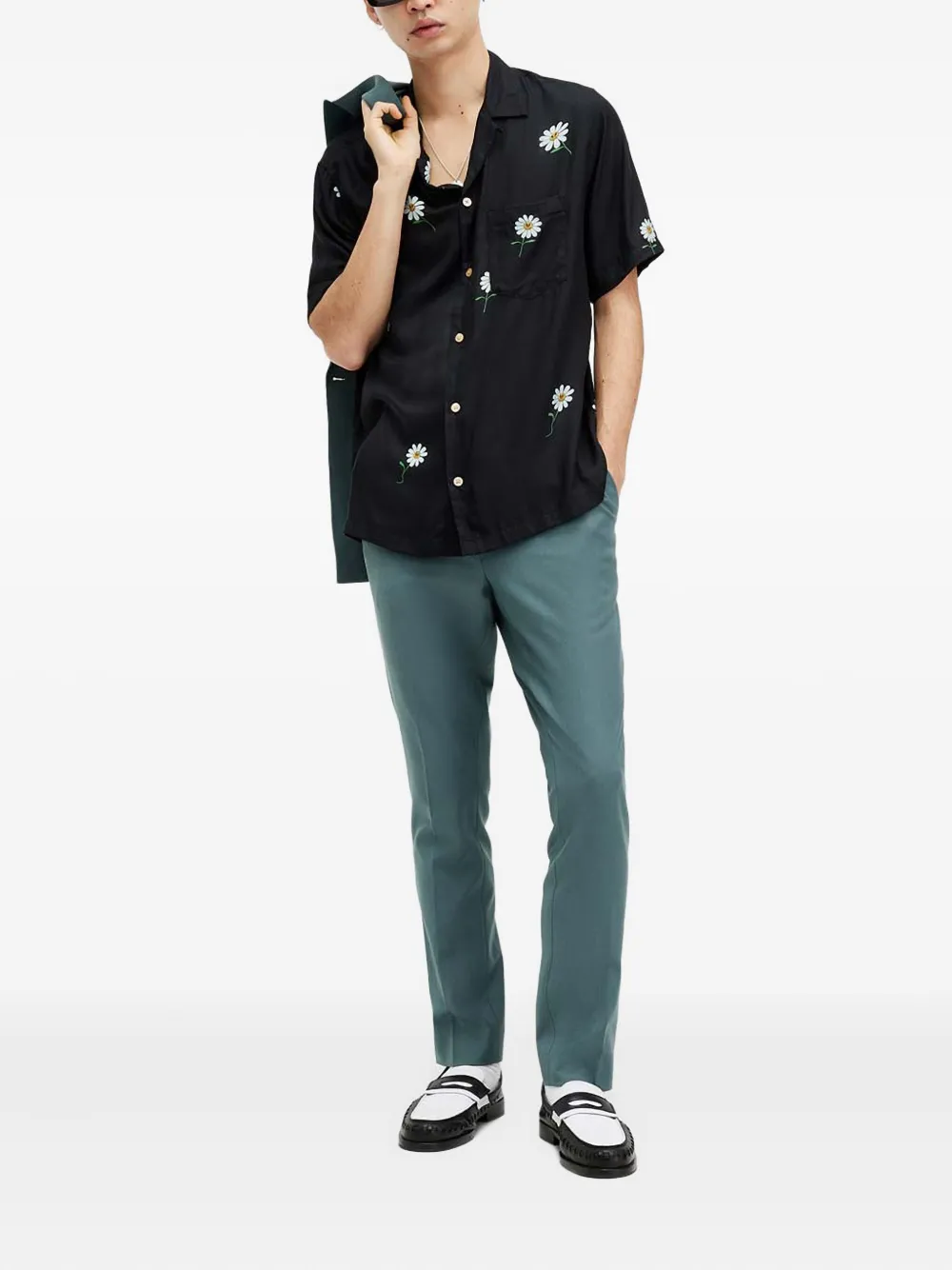 AllSaints Moad broek - Blauw