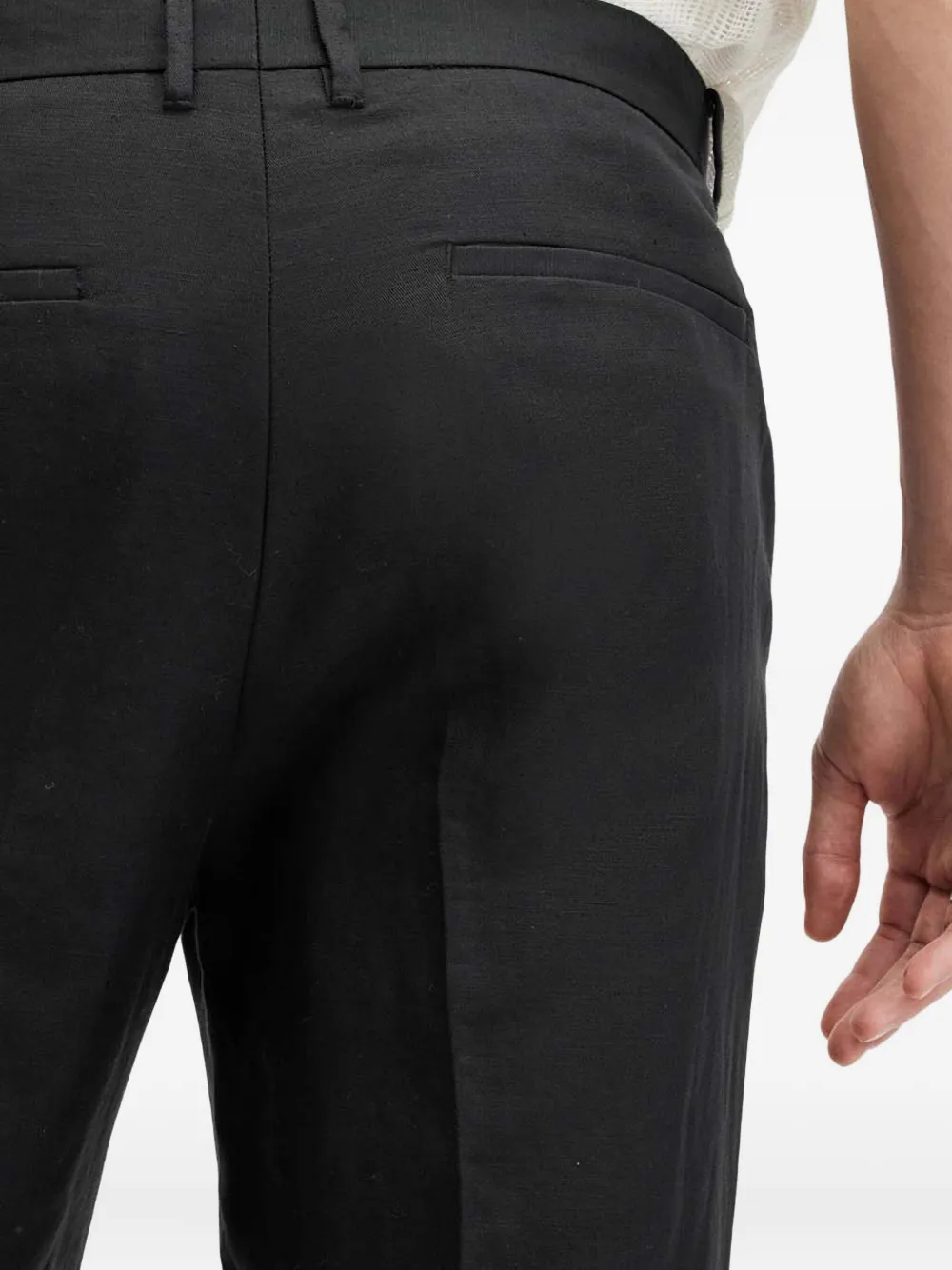 AllSaints Tallis broek met geplooide cuffs Zwart
