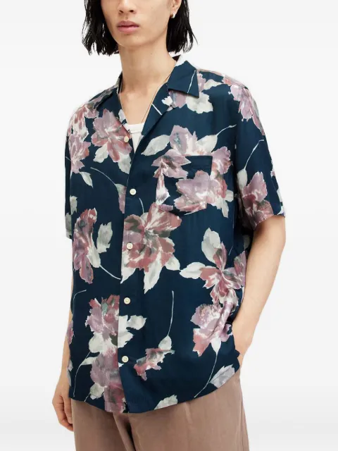 AllSaints Zinnia floral-print short-sleeve shirt
