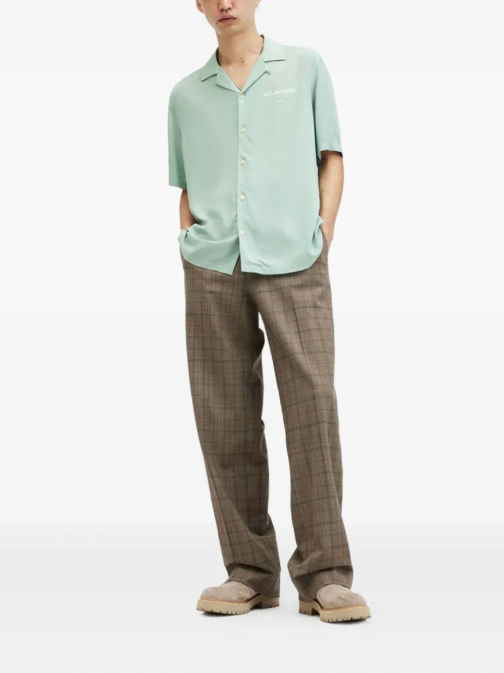 AllSaints Underground short-sleeve shirt - Groen