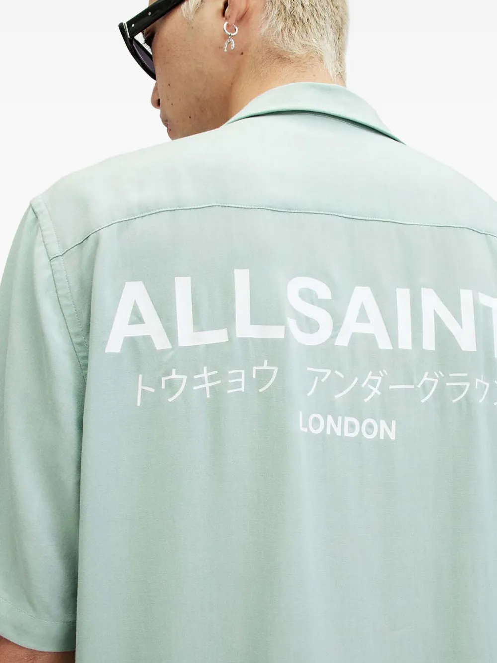 AllSaints Underground overhemd met korte mouwen Groen