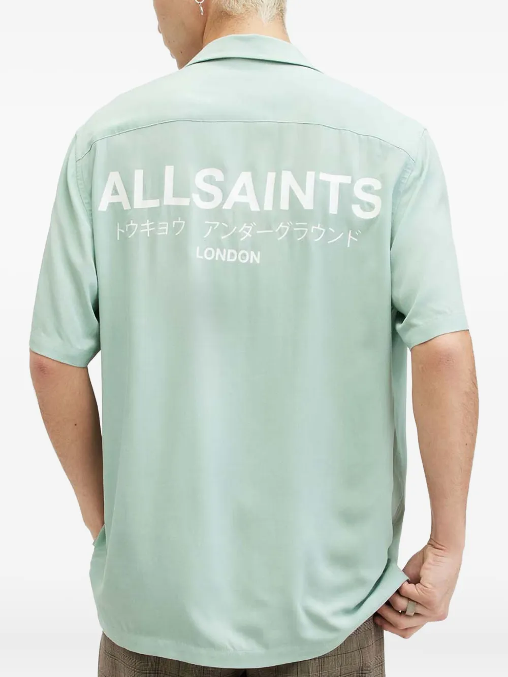 AllSaints Underground overhemd met korte mouwen Groen