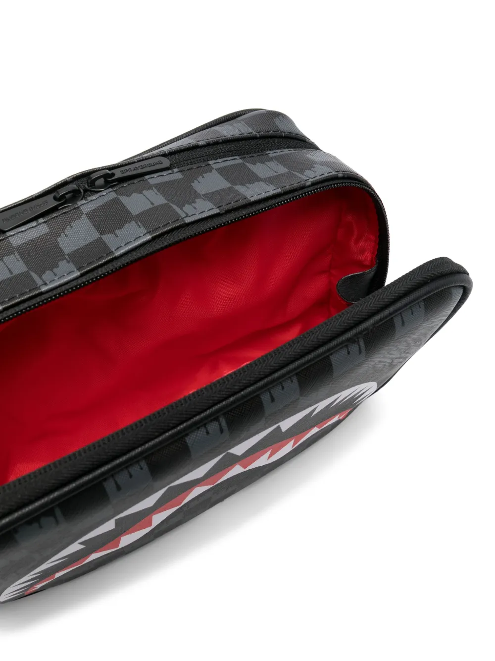 Sprayground Shark-teeth Wash Bag In Black