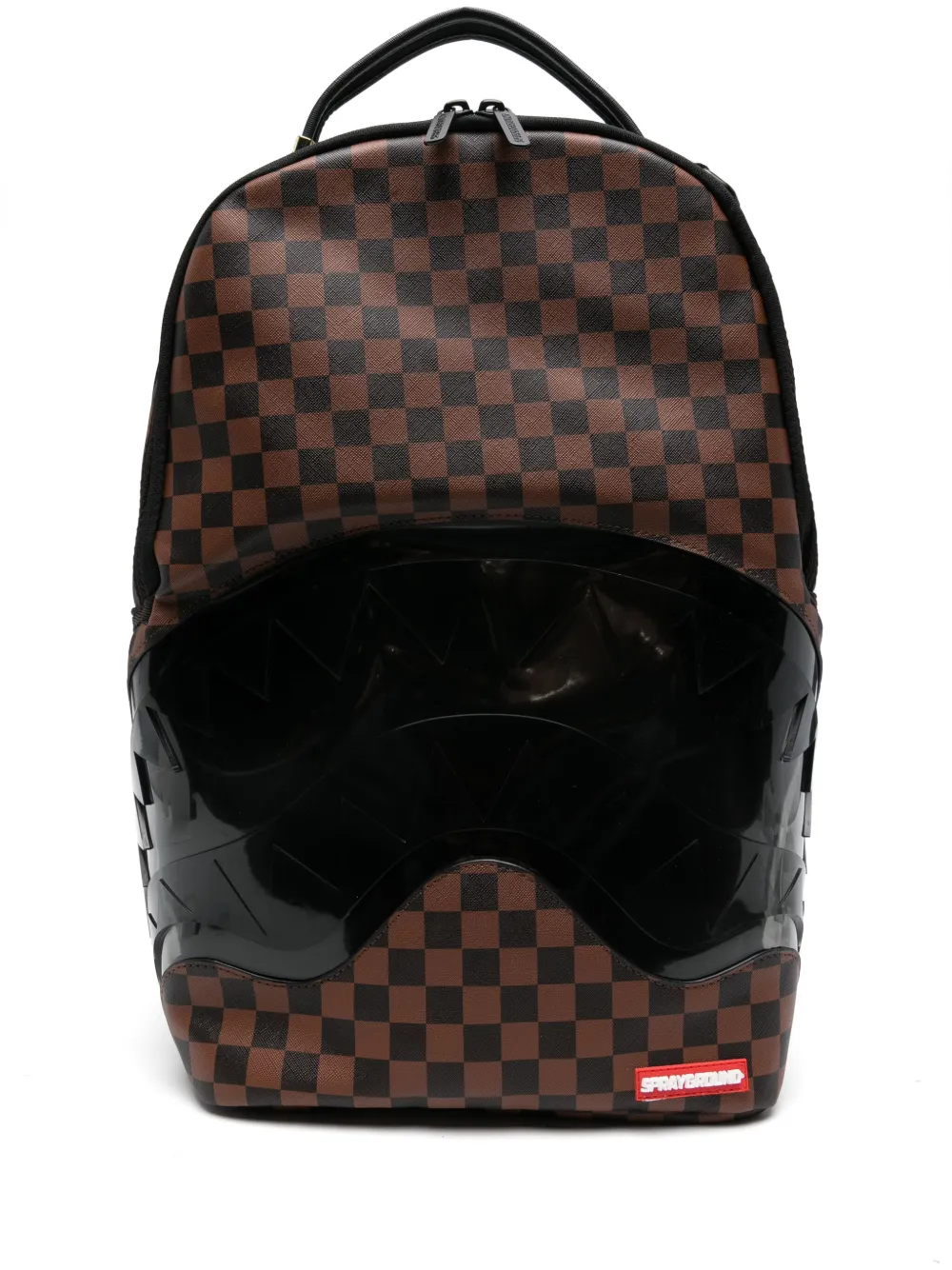 Sprayground Rugzak met haaientand detail Bruin