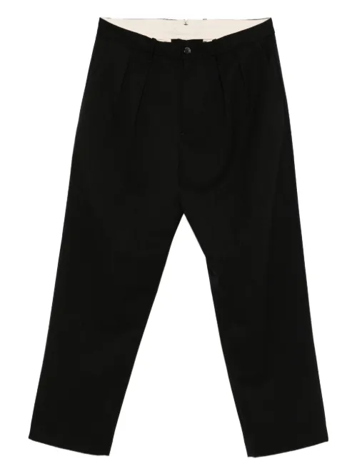 Pantalon en laine à détail plissé - Nine In The Morning - Modalova