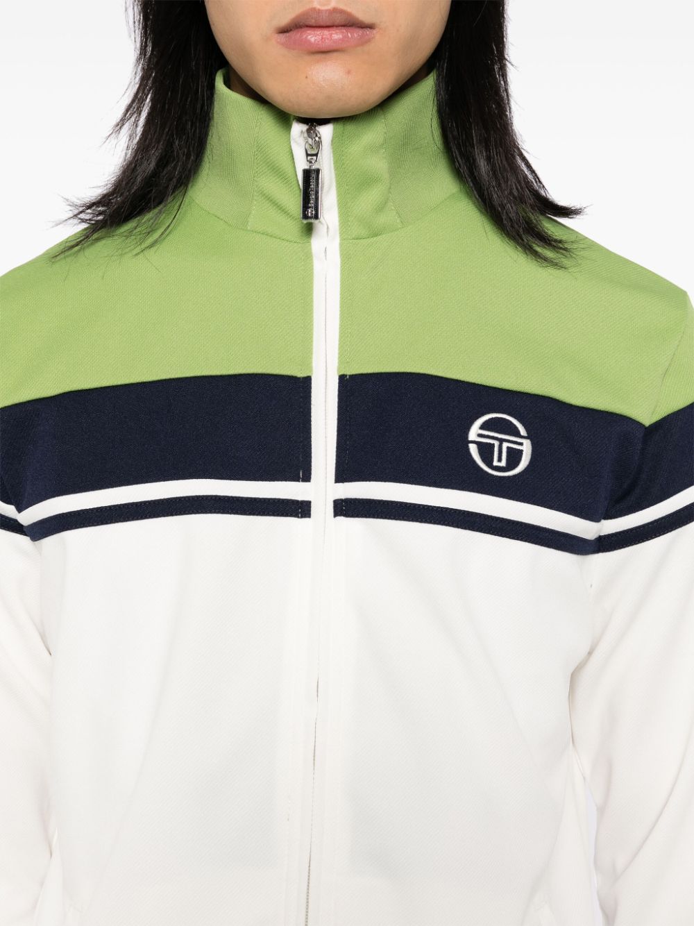 Shop Sergio Tacchini Damarino Track Jacket In Neutrals