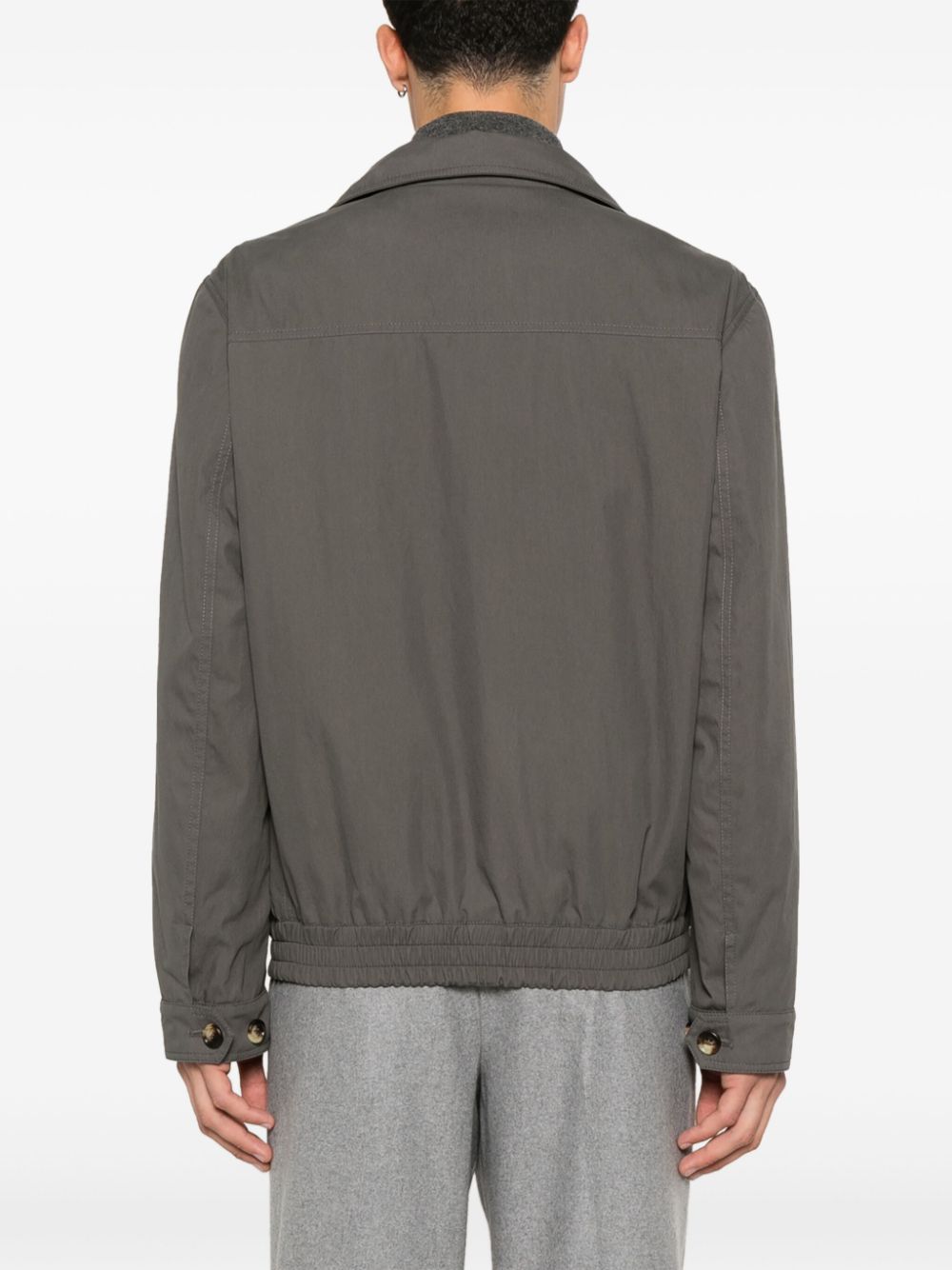 Brunello Cucinelli gabardine bomber jacket Men