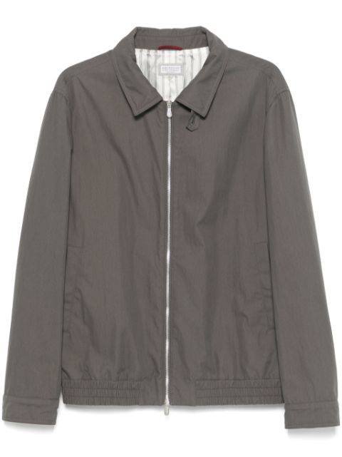 Brunello Cucinelli gabardine bomber jacket Men