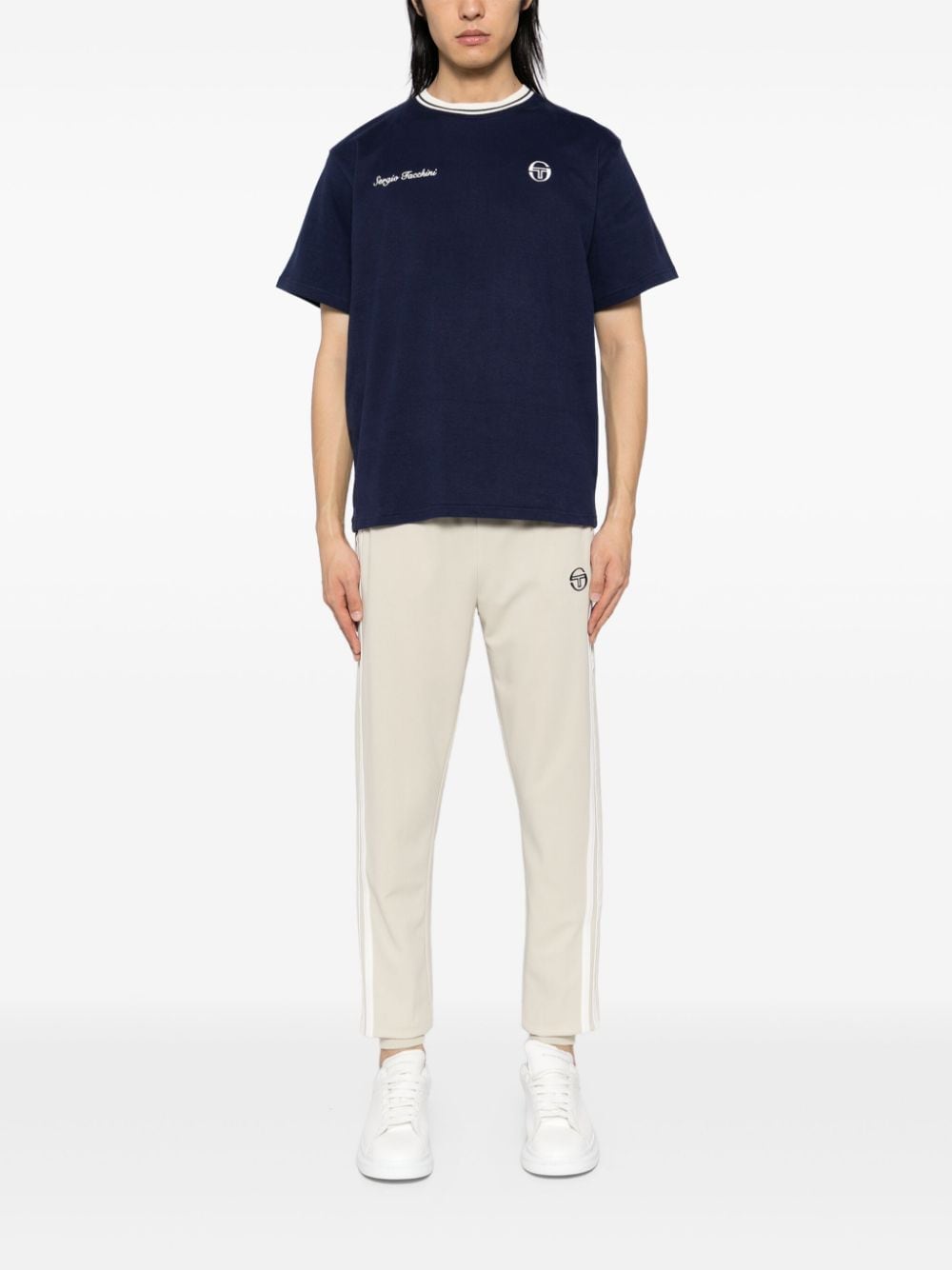 Shop Sergio Tacchini New Damarino Track Pants In Neutrals