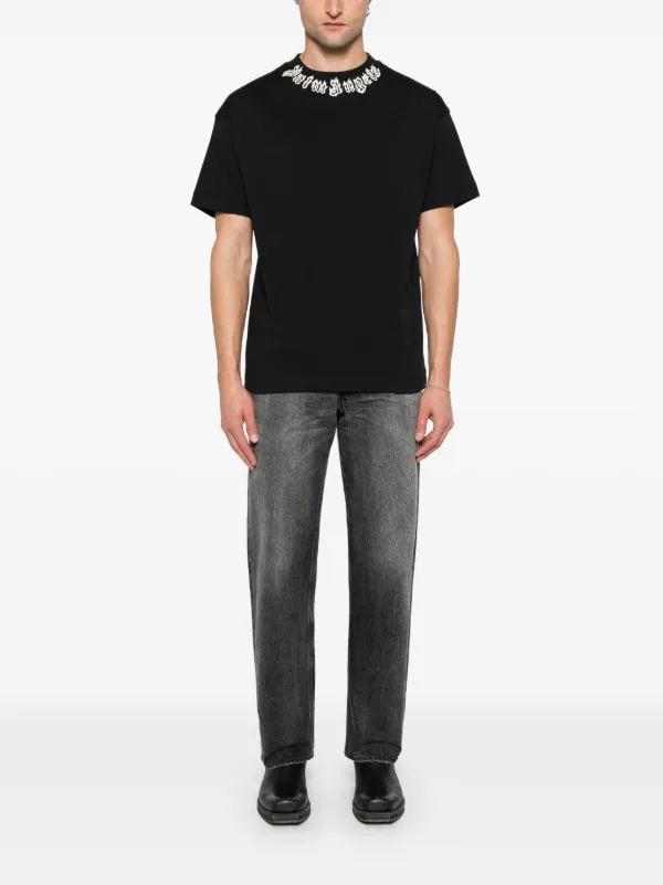 Palm Angels logo-print T-shirt | Black | FARFETCH
