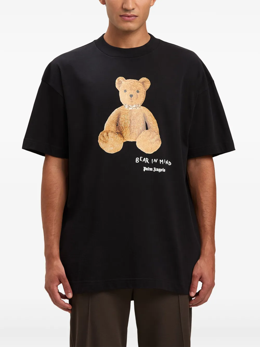 Palm Angels Bear In Mind T-shirt Zwart