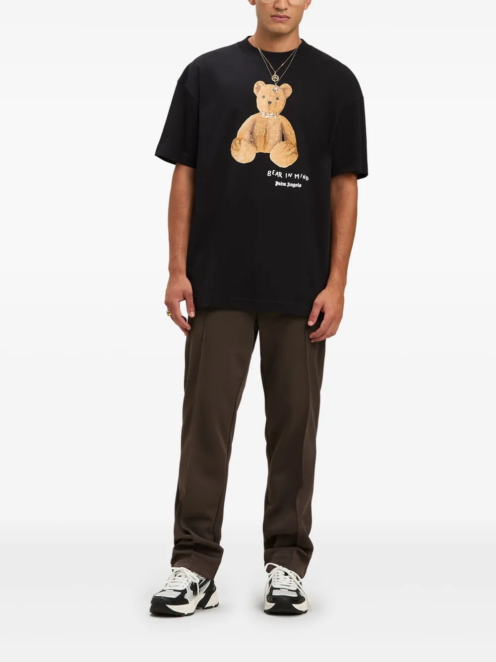 Palm Angels Bear In Mind T-shirt Zwart