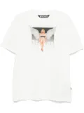 Palm Angels Crystal Pin-Up T-shirt - White