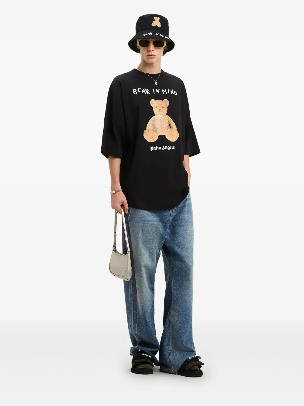 Palm Angels Bear In Mind T-shirt Zwart